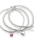 Trio of Hearts Bracelet Stack