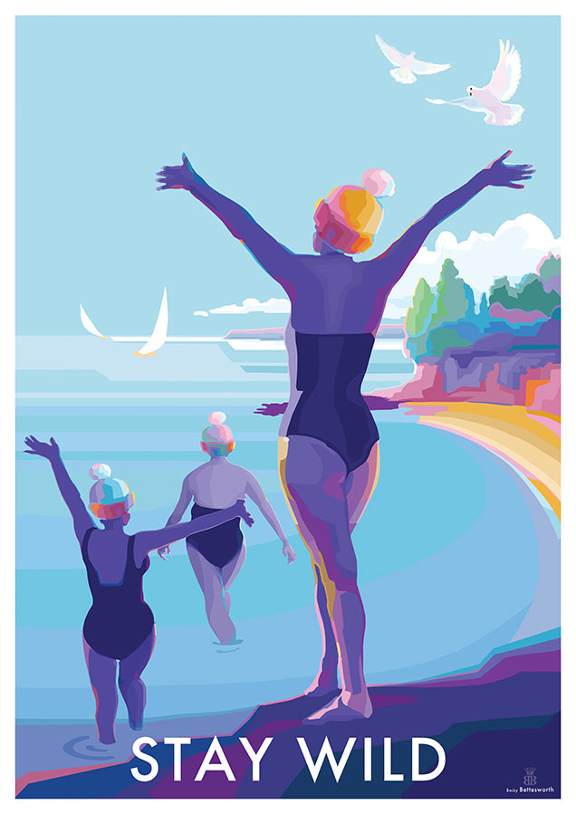 Stay Wild Vintage Poster