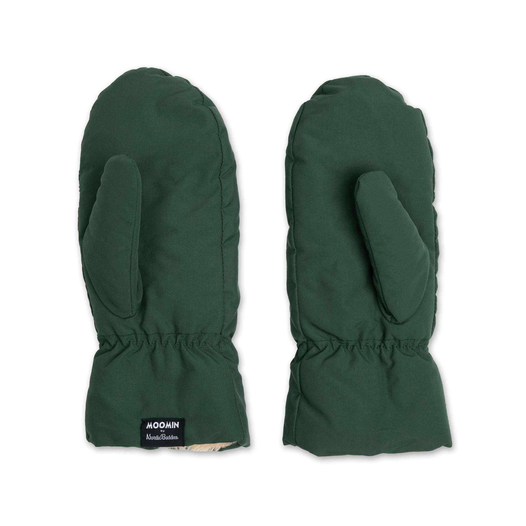 Green Adult Puffer Mittens