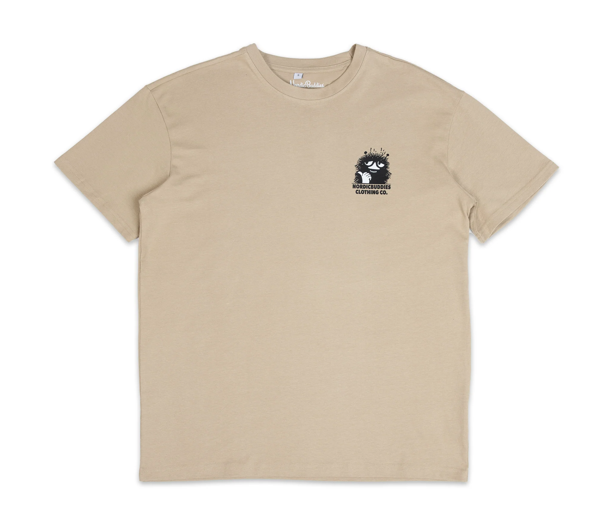 Stinky Plotting Cotton T Shirt in Beige