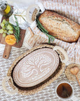Bread Warmer & Basket - Tree of Life Oval