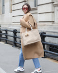 Jute Canvas Gift Bag With Pompom (M)