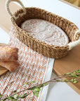 Bread Warmer & Basket Gift Set with Tea Towel - Owl Oval