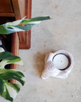 Terracotta Tea Light Candle Holder - Elephant
