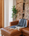 Artisanal Handwoven Cotton Throw Blanket