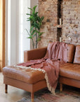 Artisanal Handwoven Cotton Throw Blanket