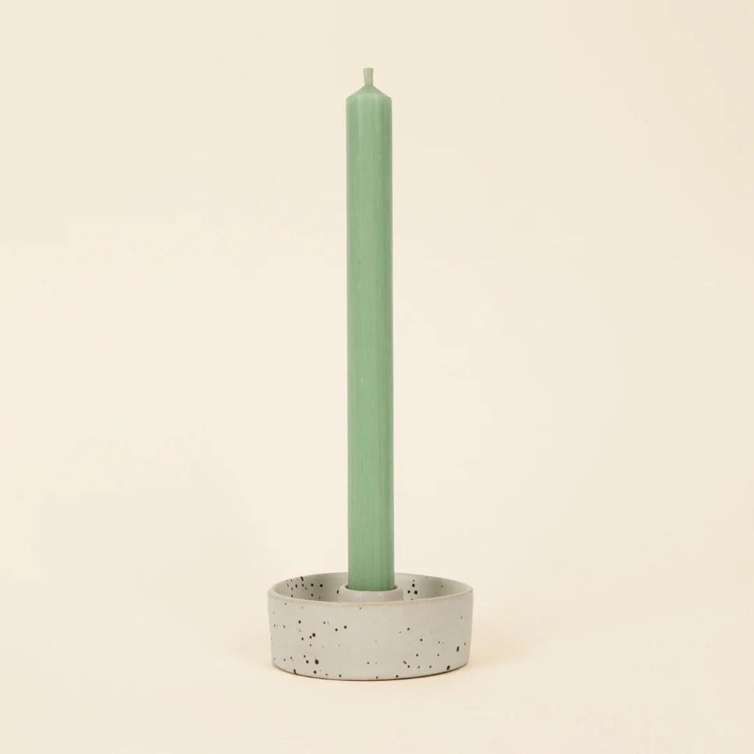 Stone Speckle 7/8” Candle Holder