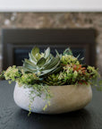 Artificial Succulent Arrangement In Natural Planter