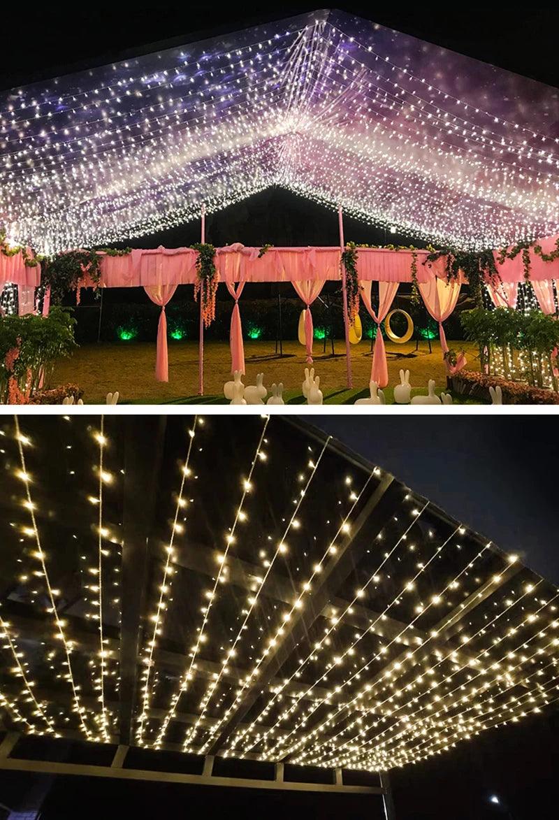 10M-100M Christmas Lights Outdoor LED Fairy String Lights