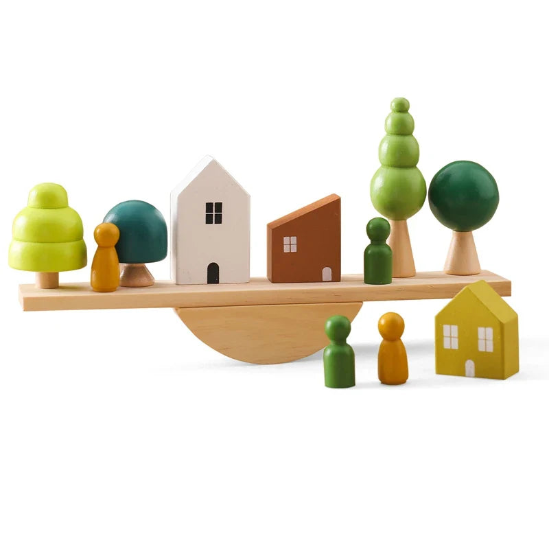 Montessori Wooden Toy Stacking&Threading for children multivariant-10