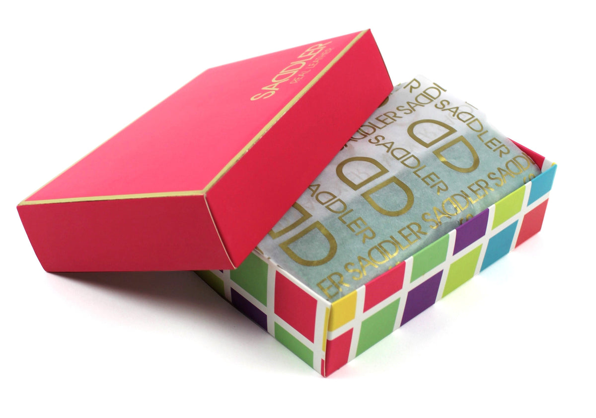 Compact Leather Card Wallet "Lexi" – Handmade by Saddler | RFID Protected &amp; Gift Boxed