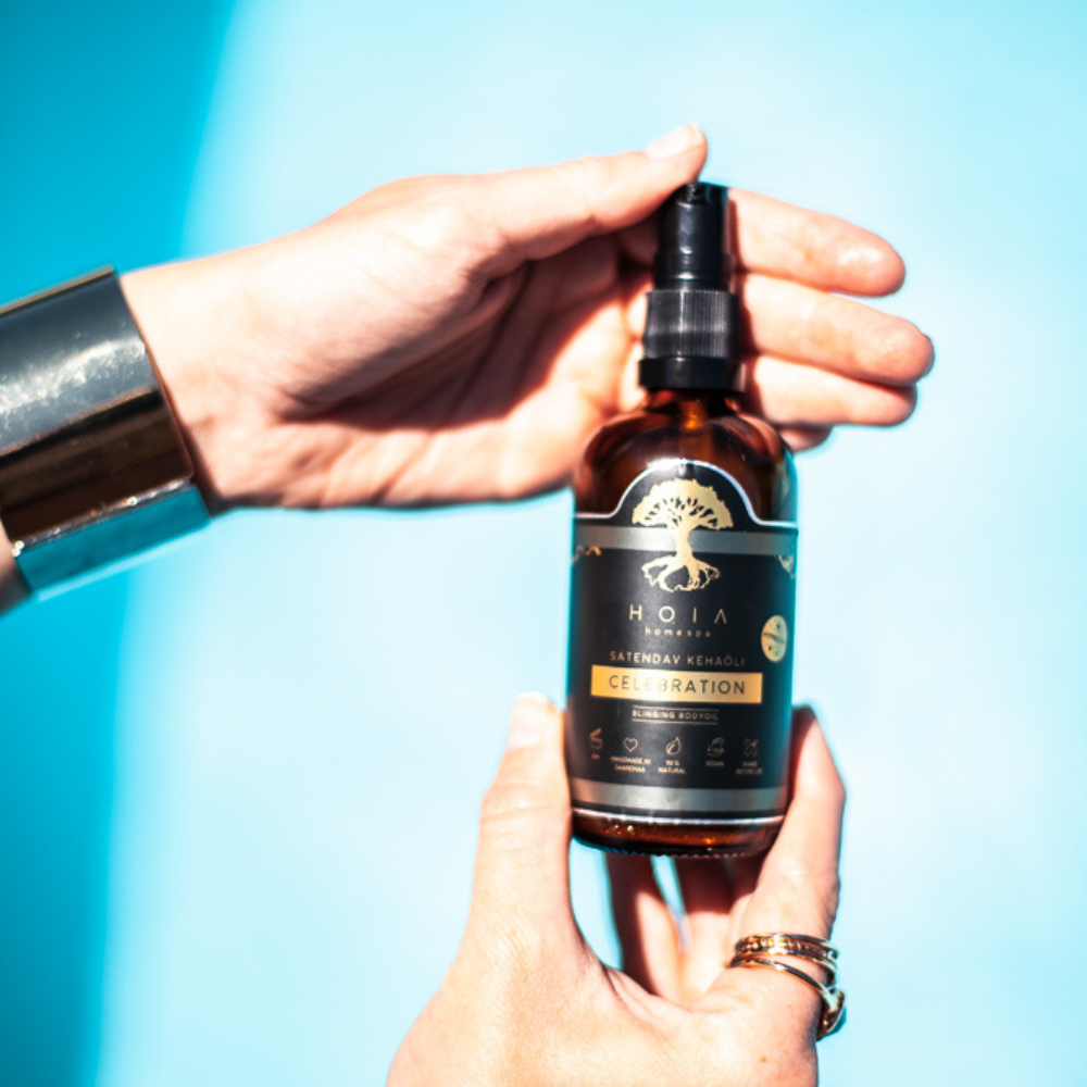 Bronzing Body Oil with SPF 20 – Moisturizing &amp; Shimmering by HOIA at www.brixbailey.com