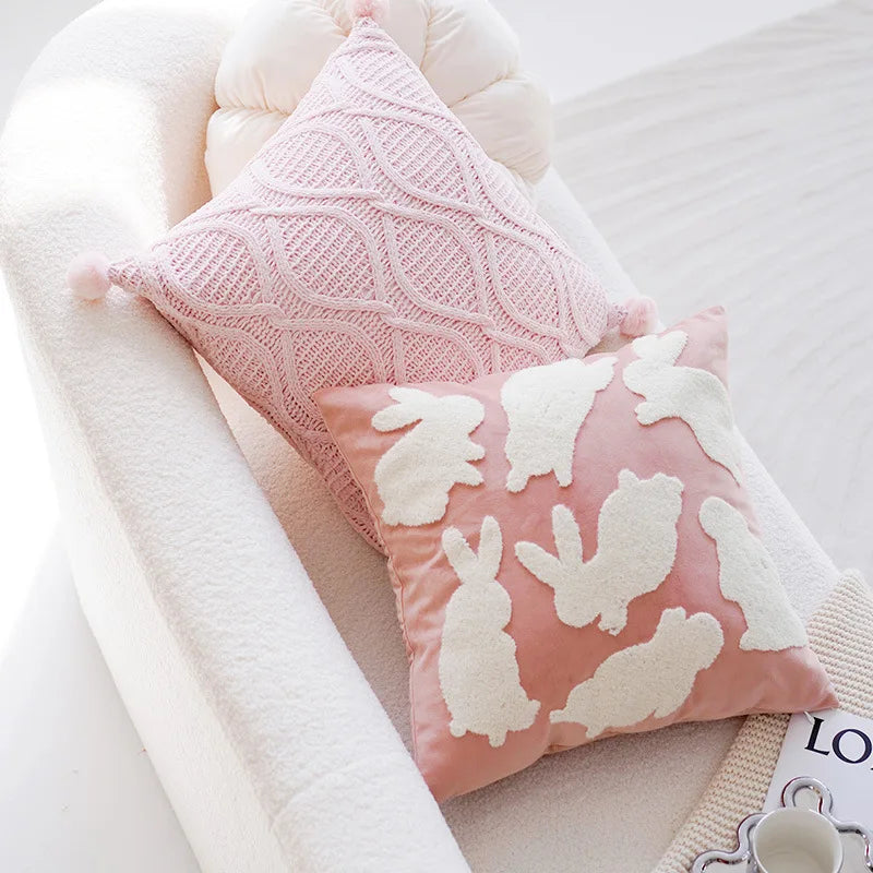 Eco-Friendly Jacquard Patchwork Pillowcase - 100% Polyester, Non-Toxic, Modern Home & Hotel Decor by Baby Lamby at brixbailey.com