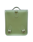 Handmade Leather City Backpack - Sage Green