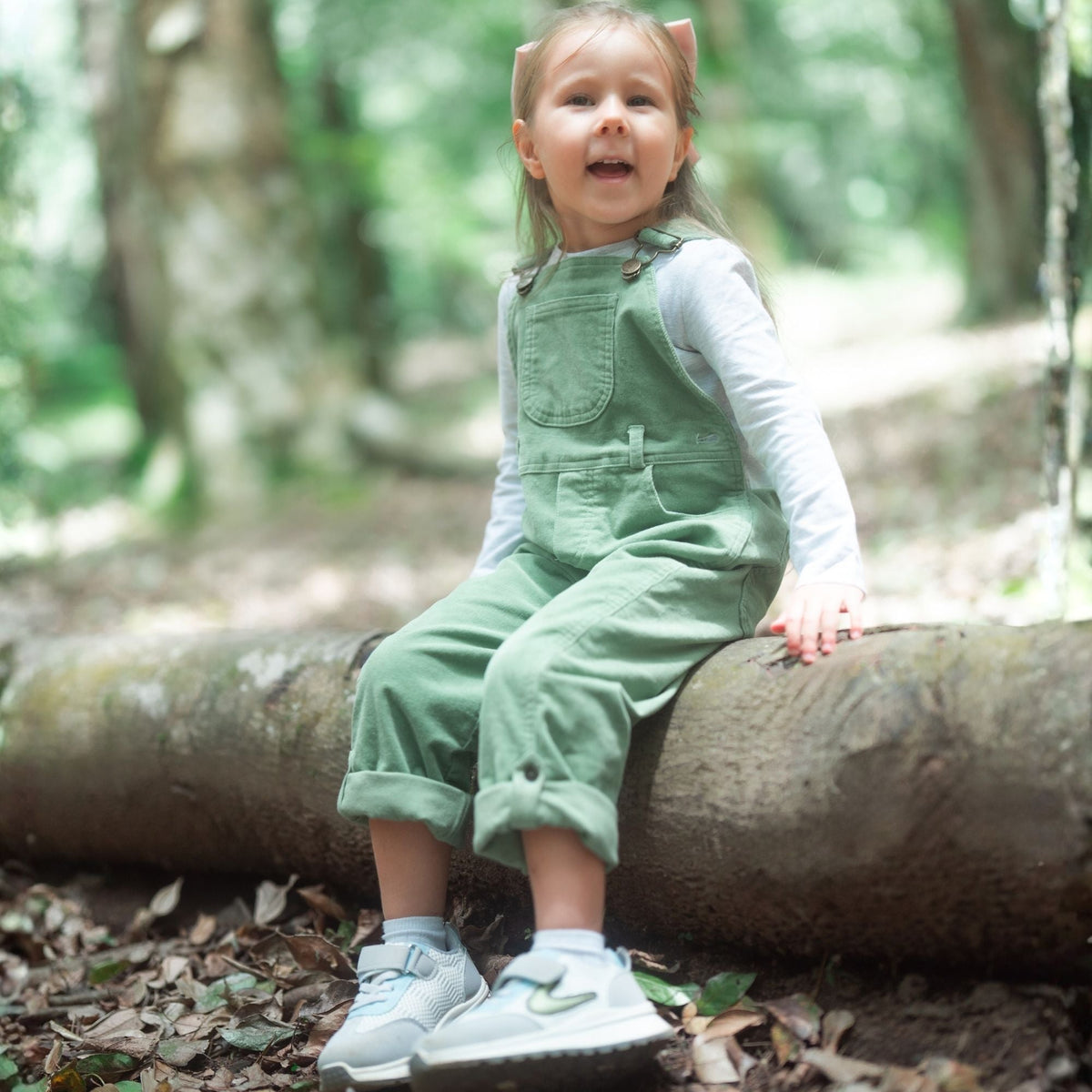 Sage Corduroy Dungarees
