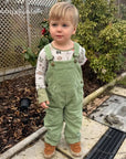 Sage Corduroy Dungarees