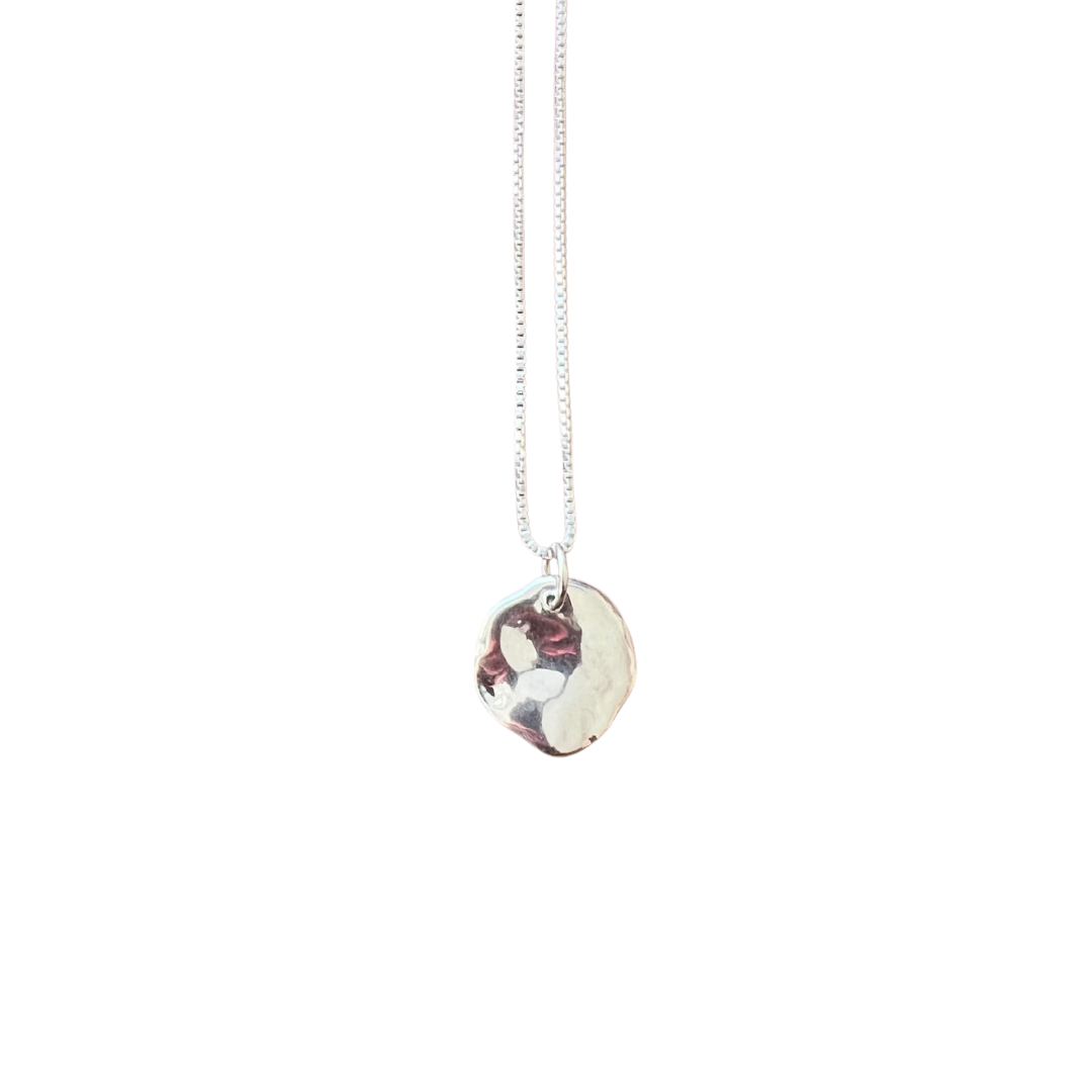 Salt Sterling Silver Pendant Necklace
