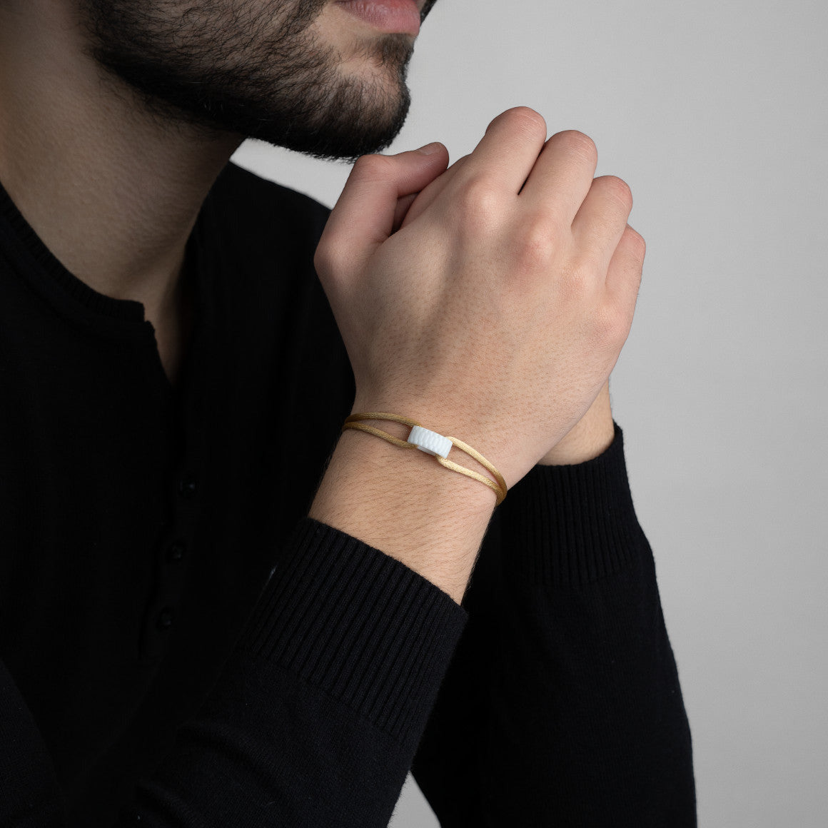 Snow Regent Cord Bracelet