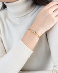 Mini Silver Soho Diamond Cord Bracelet