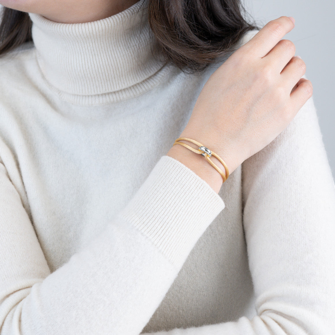 Silver Soho Cord Bracelet