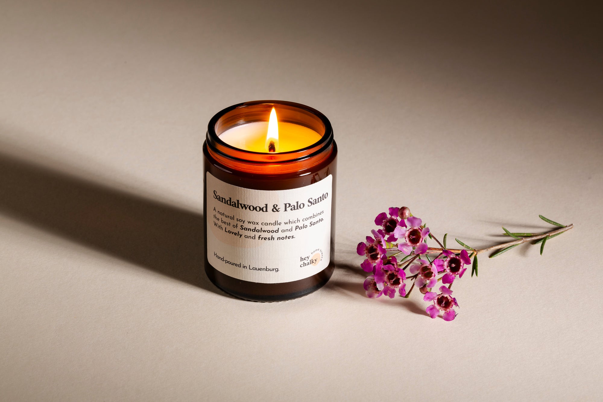 Sandalwood &amp; Palo Santo 100 g Kerze-3