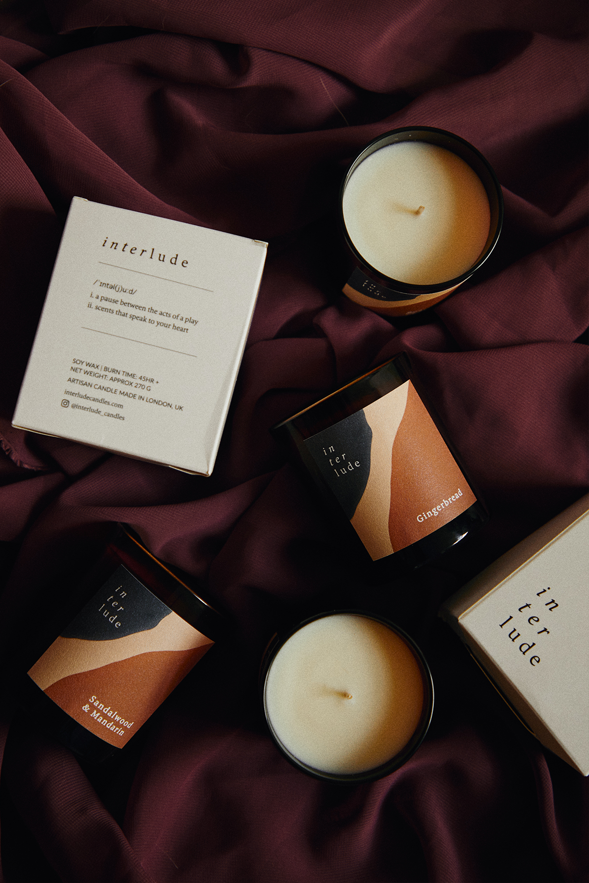 Sandalwood &amp; Mandarin Scented Candle