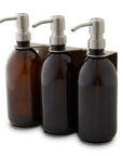 Nickel Triple Wall Mounted Soap Dispenser