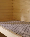 Traditional Viru Pattern Sauna Bench Pad – Linen & Cotton by LOKO at www.brixbailey.com