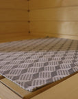 Traditional Viru Pattern Sauna Bench Pad – Heat Resistant & Washable by LOKO at www.brixbailey.com