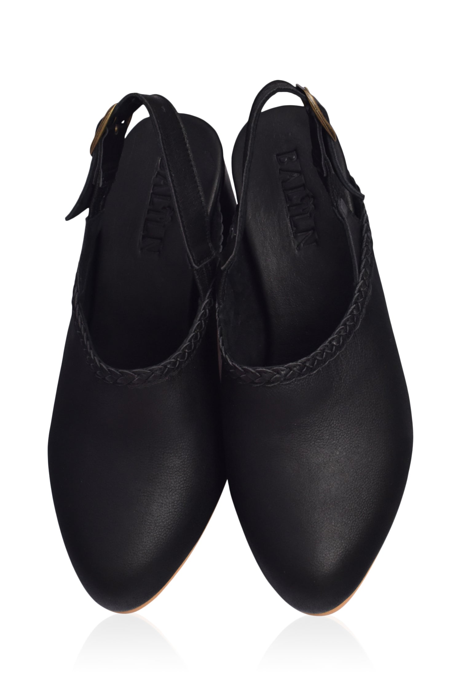 Savage Leather Slingback Heels-2