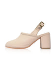 Savage Leather Slingback Heels