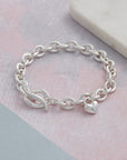 Lifetime Silver Heart Charm Bracelet