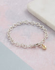Mini Lifetime Gold Heart Charm Bracelet