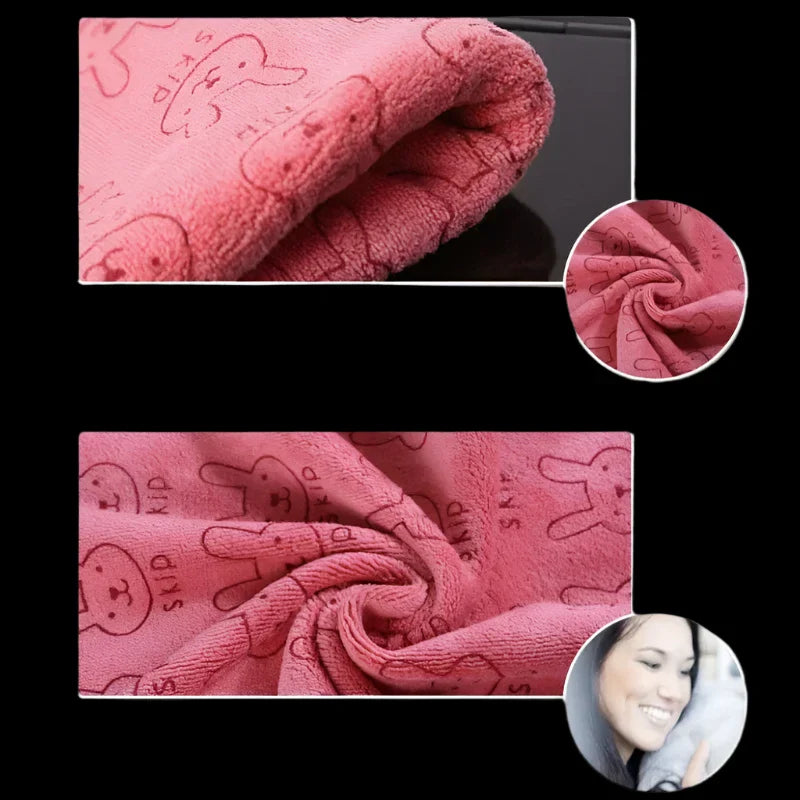 Cute Soft Animal Print Baby Towel - 100cm, 80% Cotton & 20% Polyester - Bathing, Feeding & Burp Cloth by Baby Lamby at brixbailey.com