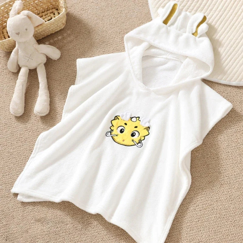 Kids Hooded Bath Towel - Soft, Quick-Dry Polyester for Swimming & Beach - 60x120cm by Baby Lamby at brixbailey.com
