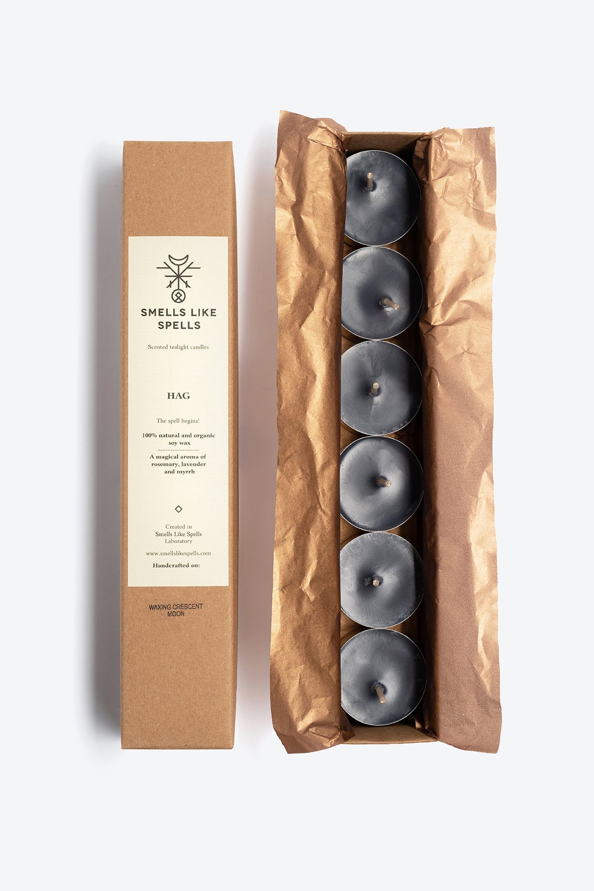 Handcrafted Soy-Wax Tealight Candles - Purify & Harmonize by Smells Like Spells at www.brixbailey.com