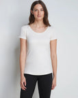 Scoop Neck Cotton Modal T-Shirt