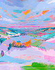 Limited edition Bybrook Winter panoramic giclée print, signed artist collectible, premium gallery quality, luxury Hahnemühle cotton paper, 35x100cm by Michael Sutherland Art at brixbailey.com
