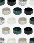 Dark Green Marble Dog Bowl