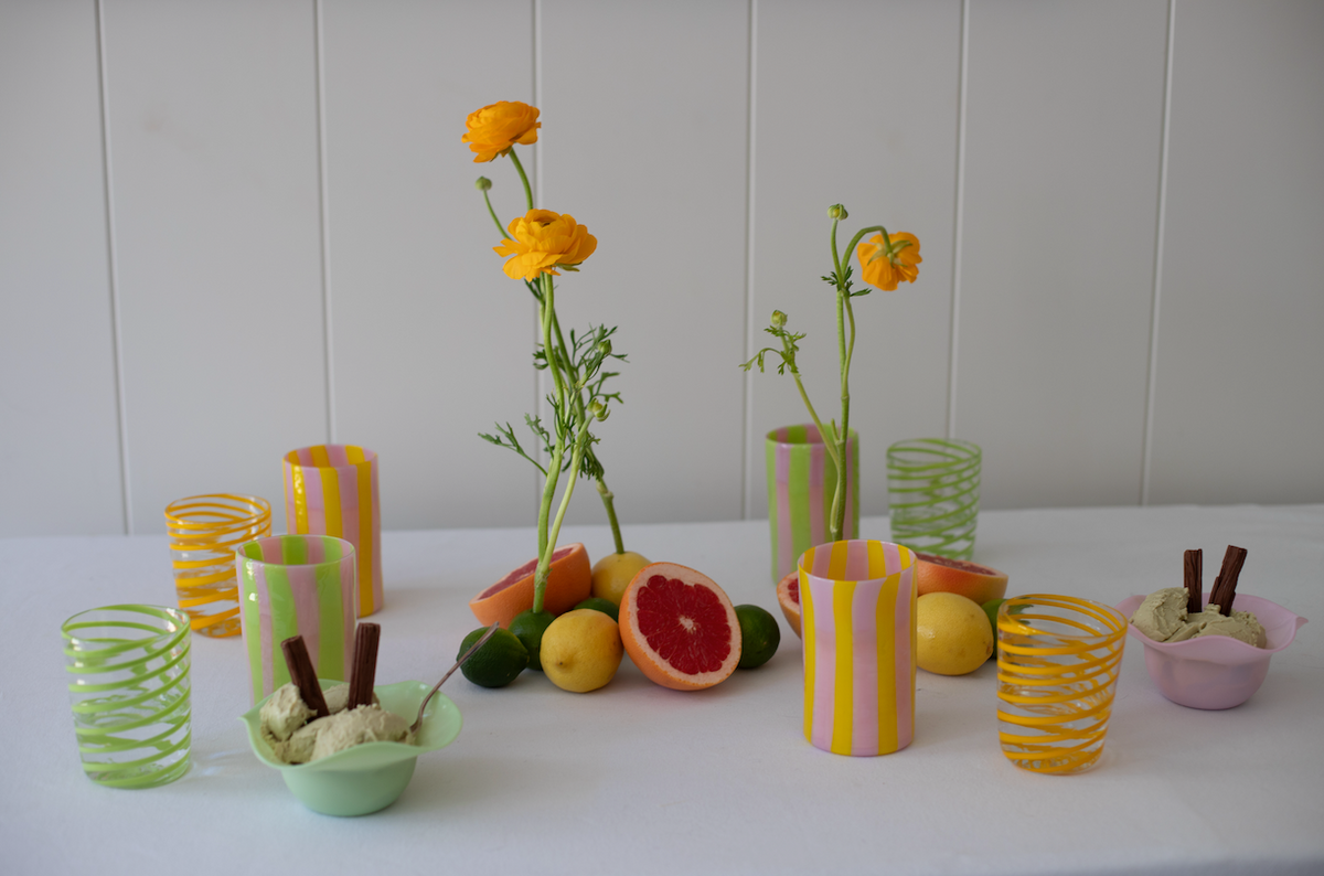 The Kiki Tumbler in Green, Set of Four