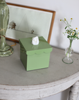 The Isabella Tissue Box in Green
