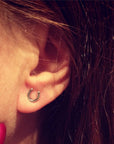 Silver Steed Small Horseshoe Stud Earrings 1