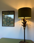 Olive Green Velvet & Zebra Cotton Double Sided Drum Lampshade | Handmade Ceiling Light Shade | Bespoke UK