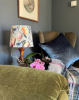 Summer Fruit Velvet Lampshade | French Drum Ceiling Light Shade | Bespoke Handmade Empire Lampshade