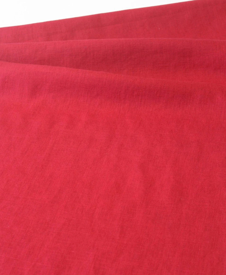 Red Linen Lampshade | Extra Tall Cylinder Ceiling Light Shade | Bespoke Handmade UK