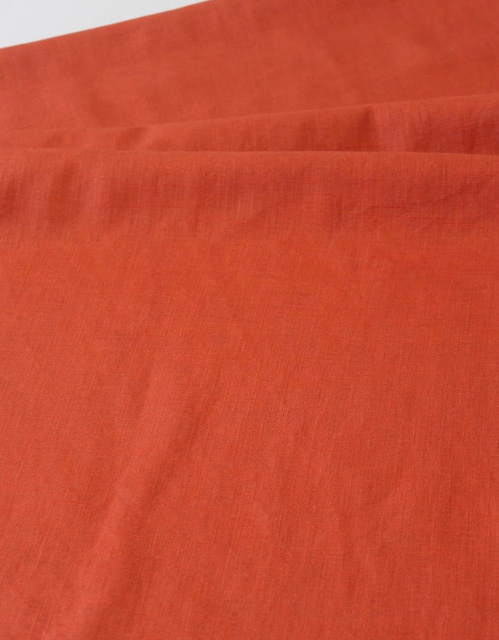Rust Linen Lampshade | Extra Tall Cylinder Ceiling Light Shade | Bespoke Handmade UK