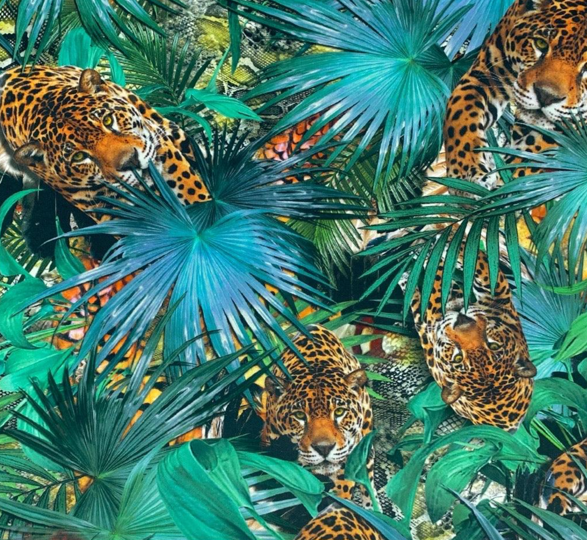 Tropical Cheetah Velvet cone lampshade, extra tall lampshade