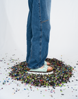 BUBBLES | Platform Sandal Aqua Blue
