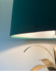 Bottle Green Velvet Lampshade | French Drum Ceiling Light Shade | Bespoke Handmade Empire Lampshade