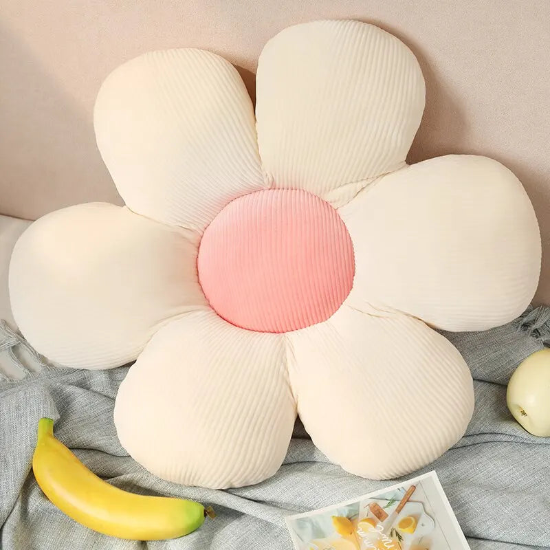 14 Inch Colorful Flower Plush Nursery Decor Pillow